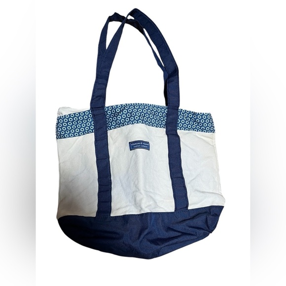 Vineyard Vines Coastal Living “Life Savor” Tote Bag - Picture 1 of 5
